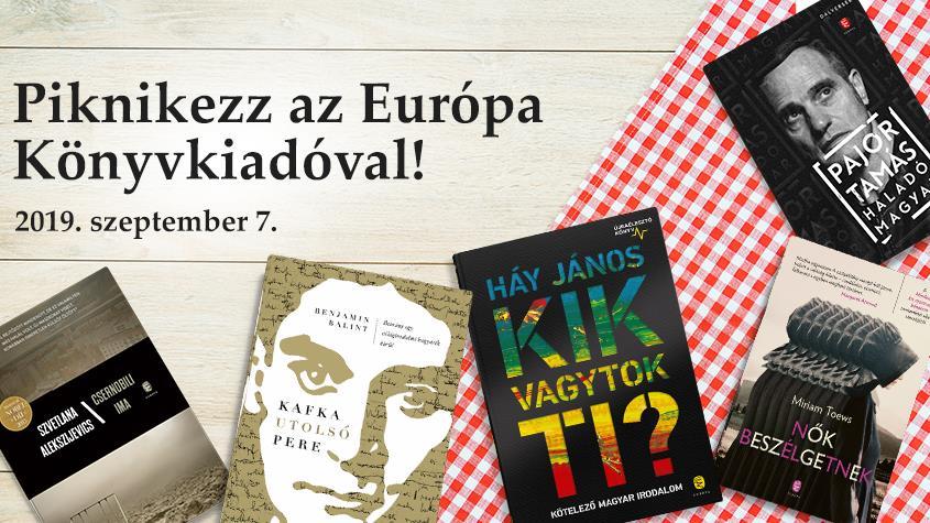 Az Európa Könyvkiadó a Pozsonyi Pikniken!