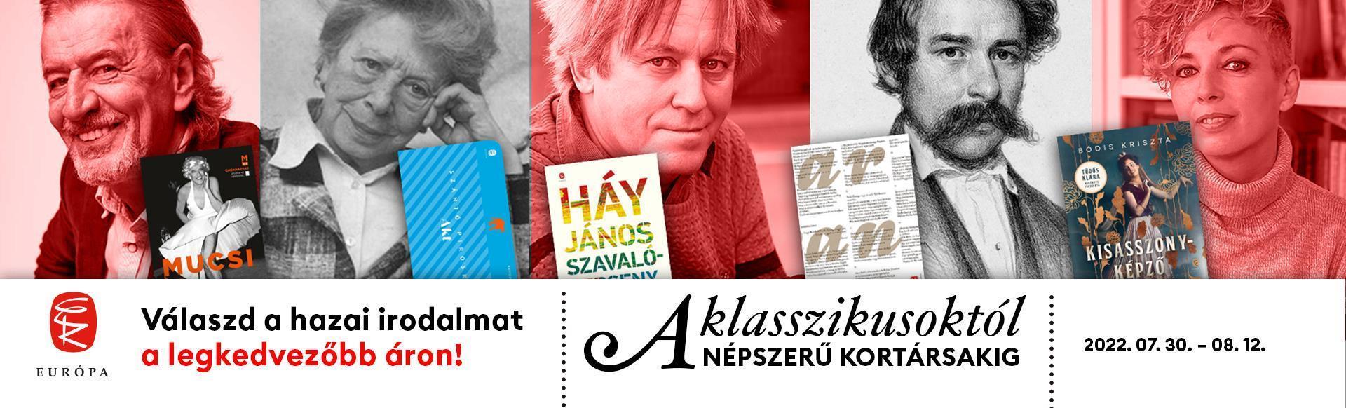 Válaszd a hazai irodalmat a legkedvezőbb áron!
