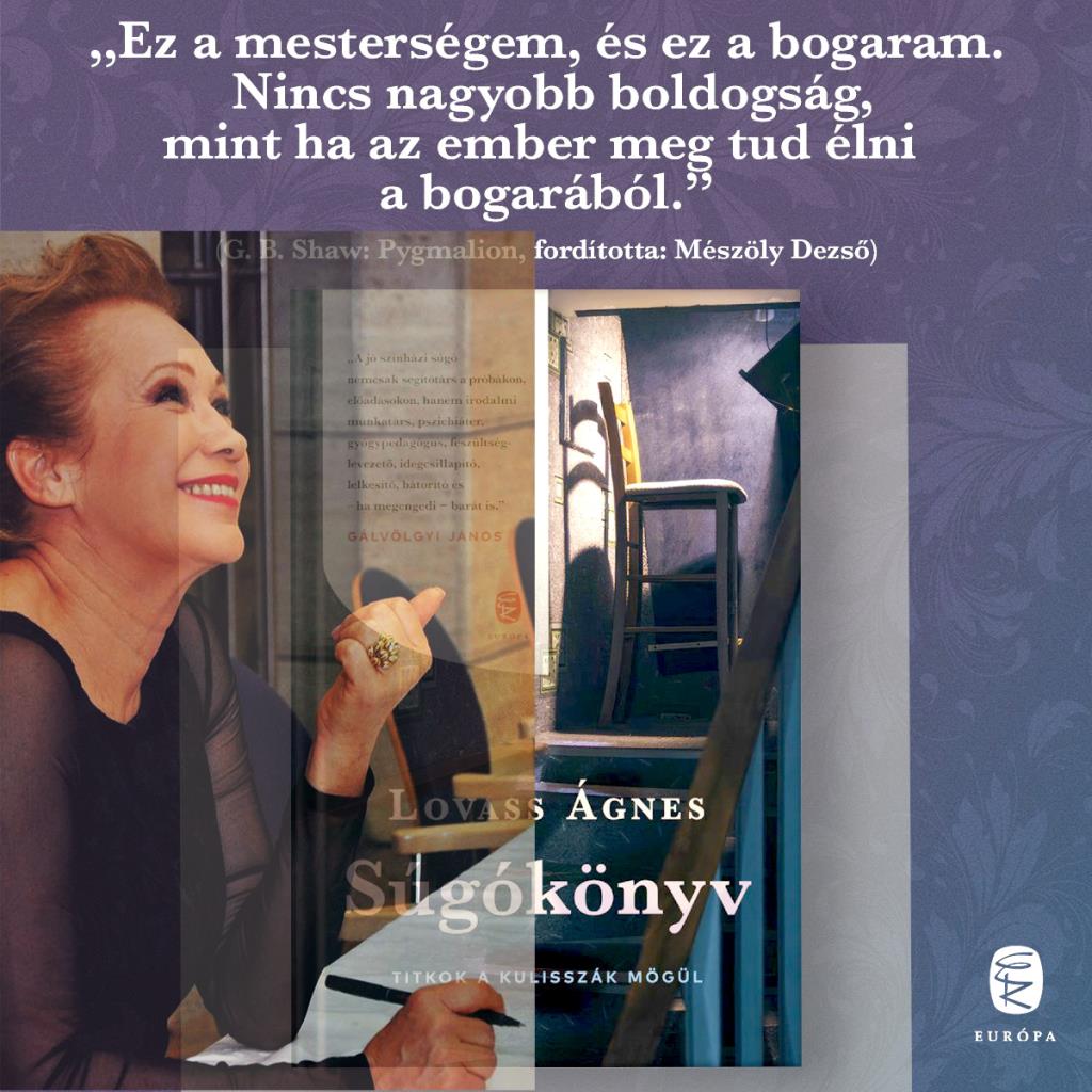 Udvaros Dorottya is dedikál az Európa Könyvkiadó standjánál