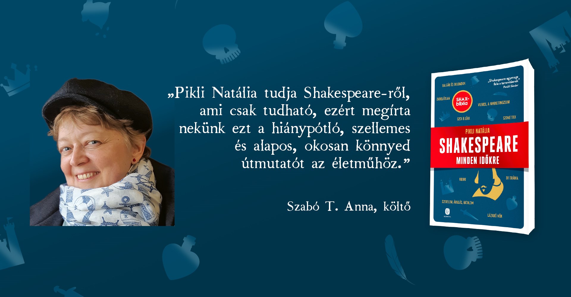 Az Ördögkatlan után a PécsLIT irodalmi fesztiválon is találkozhatnak az olvasók Pikli Natáliával és Shakespeare-kötetével